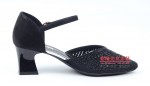 116-067 气质黑 时装优雅粗跟女凉鞋