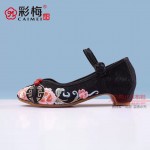 007-085 黑 中国风古典女绣花鞋