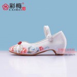 007-086 白 中国风古典女绣花鞋