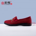 276-076 红 中老年舒适女单鞋